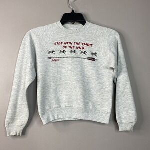 Vintage‎ JERZEES  Sweatshirt Youth SZ L (14-16) Kids With The Spirit Of The Wild